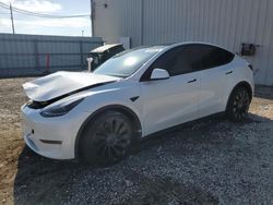 Salvage cars for sale at Jacksonville, FL auction: 2022 Tesla Model Y