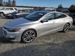 Chevrolet salvage cars for sale: 2021 Chevrolet Malibu LT