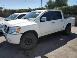 Salvage trucks for sale at San Martin, CA auction: 2007 Nissan Titan XE