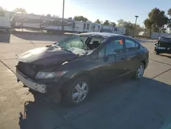 Salvage cars for sale at Sacramento, CA auction: 2014 Honda Civic LX