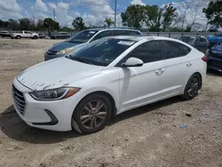 Salvage cars for sale at Riverview, FL auction: 2018 Hyundai Elantra SEL