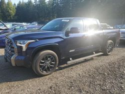 Salvage cars for sale from Copart Graham, WA: 2022 Toyota Tundra Crewmax Platinum