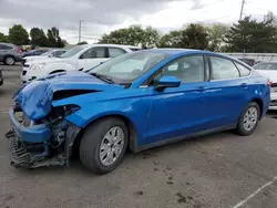 Salvage cars for sale at Moraine, OH auction: 2020 Ford Fusion S