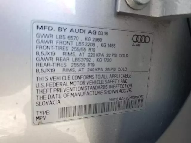 2017 Audi Q7 Premium Plus