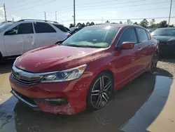 Flood-damaged cars for sale at auction: 2016 Honda Accord Sport