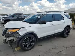 Salvage cars for sale at Grand Prairie, TX auction: 2015 Ford Explorer Sport