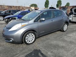 Nissan salvage cars for sale: 2016 Nissan Leaf S