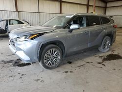 Salvage cars for sale at Pennsburg, PA auction: 2021 Toyota Highlander Platinum