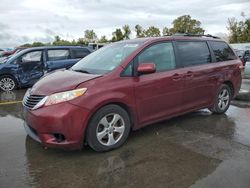 Salvage cars for sale from Copart Bridgeton, MO: 2011 Toyota Sienna LE