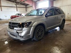 Salvage cars for sale at Lansing, MI auction: 2018 Dodge Journey SE