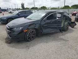 Salvage cars for sale at Miami, FL auction: 2020 Honda Civic Sport