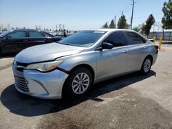 Salvage cars for sale at Rancho Cucamonga, CA auction: 2015 Toyota Camry LE