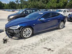 Salvage cars for sale at Ocala, FL auction: 2018 Tesla Model S