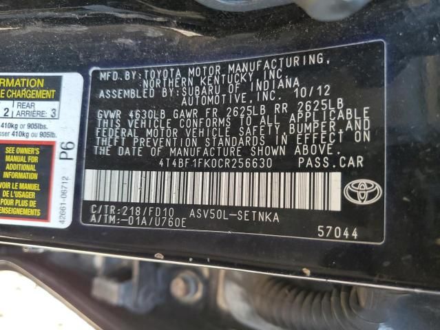 2012 Toyota Camry Base