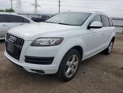 Salvage cars for sale at Elgin, IL auction: 2014 Audi Q7 Premium Plus