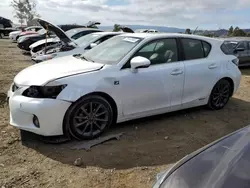 Salvage cars for sale at San Martin, CA auction: 2012 Lexus CT 200