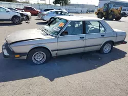 Salvage cars for sale at Moraine, OH auction: 1988 BMW 528 E Automatic