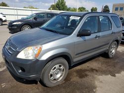 Salvage cars for sale at Littleton, CO auction: 2005 Honda CR-V LX