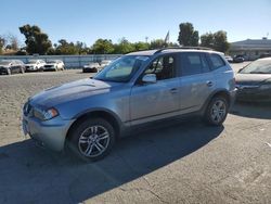 Salvage cars for sale at Martinez, CA auction: 2006 BMW X3 3.0I