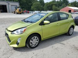 Salvage cars for sale at Mendon, MA auction: 2015 Toyota Prius C