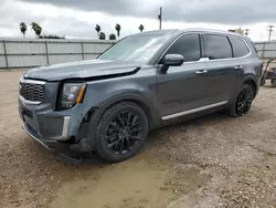 Salvage cars for sale at Mercedes, TX auction: 2021 KIA Telluride SX