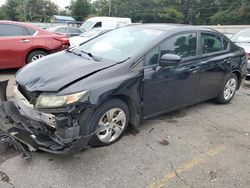 Honda salvage cars for sale: 2015 Honda Civic LX