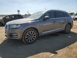 Salvage cars for sale at Chicago Heights, IL auction: 2017 Audi Q7 Premium Plus