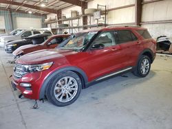 Salvage cars for sale at Eldridge, IA auction: 2021 Ford Explorer Limited