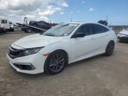 Salvage cars for sale at Homestead, FL auction: 2021 Honda Civic EXL