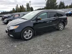 Salvage cars for sale at Graham, WA auction: 2012 Honda Odyssey Touring