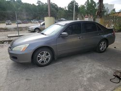 Salvage cars for sale at Gaston, SC auction: 2007 Honda Accord EX