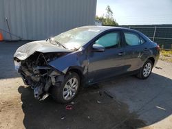 Salvage cars for sale at Duryea, PA auction: 2016 Toyota Corolla L