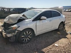 Salvage cars for sale at auction: 2015 Honda Civic EXL