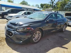 Salvage cars for sale at Wichita, KS auction: 2017 Chevrolet Malibu LT