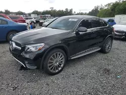 Salvage cars for sale at Riverview, FL auction: 2018 Mercedes-Benz GLC Coupe 300 4matic