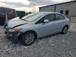 Salvage cars for sale at Barberton, OH auction: 2012 Honda Civic EX