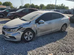 Carros salvage sin ofertas aún a la venta en subasta: 2018 Chevrolet Cruze LS