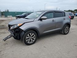 Salvage cars for sale at Homestead, FL auction: 2015 KIA Sportage LX