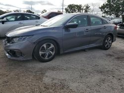 Honda salvage cars for sale: 2021 Honda Civic LX