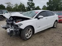 Salvage cars for sale at Hampton, VA auction: 2018 Ford Fusion SE Hybrid