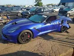 2016 Chevrolet Corvette Stingray Z51 2LT en venta en Woodhaven, MI