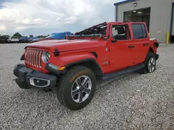 Salvage cars for sale at Casper, WY auction: 2019 Jeep Wrangler Unlimited Sahara