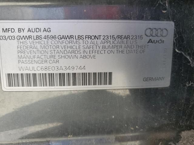 2003 Audi A4 1.8T Quattro