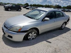 Salvage cars for sale at San Antonio, TX auction: 2007 Honda Accord LX