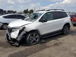 Honda salvage cars for sale: 2021 Honda Passport Touring