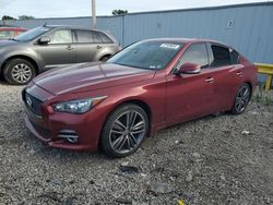 Salvage cars for sale at Franklin, WI auction: 2014 Infiniti Q50 Base