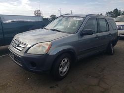 Salvage cars for sale at New Britain, CT auction: 2005 Honda CR-V LX