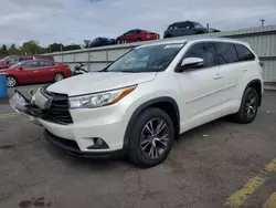 Toyota Vehiculos salvage en venta: 2016 Toyota Highlander XLE