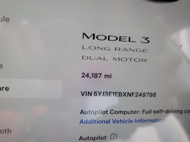 2022 Tesla Model 3