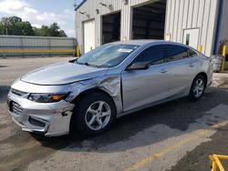 Salvage cars for sale at Earlington, KY auction: 2017 Chevrolet Malibu LS